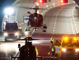 Tünel'de dehşet veren kaza!